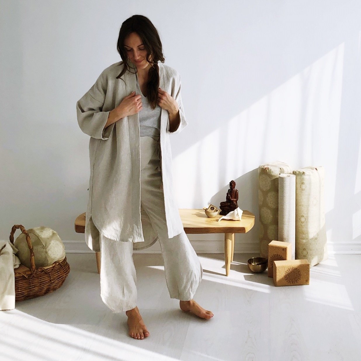 Shop the Look - Om Shanti Meditation Kimono