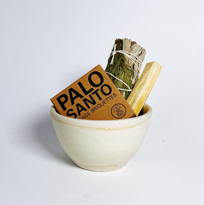 Incense Burning Bowl, Hand Thrown Ceramic