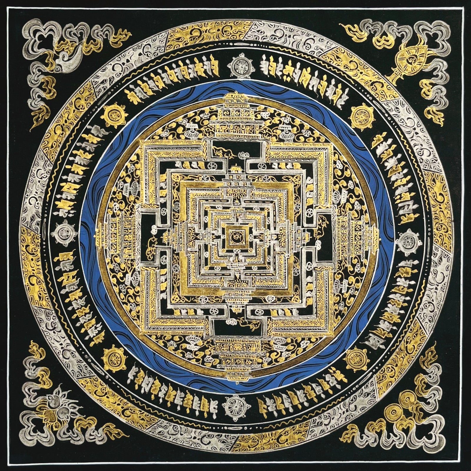 The Gold and Silver Kalachakra Mandala - Medium